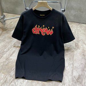 Drew House Simple Flame Logo Print Round Neck Short Sleeve T-Shirt